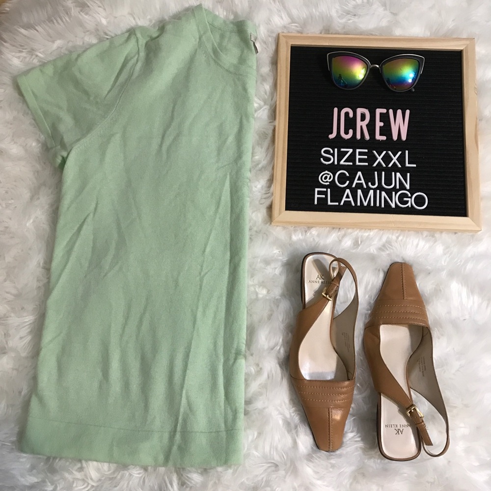 J crew xxl short sleeve sweater merino Wool blend
